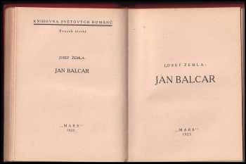 Josef Žemla: Jan Balcar