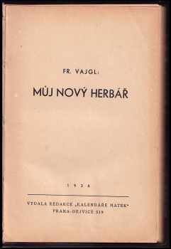 František Vajgl: Můj nový herbář