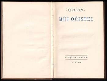 Jakub Deml: Můj očistec
