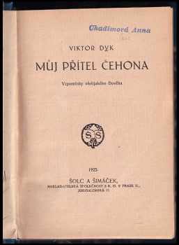 Viktor Dyk: Můj přítel Čehona