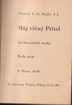 Francis Le Buffe: Můj věčný Přítel