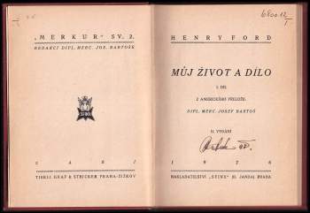 Henry Ford: Můj život a dílo: Díl 1-3