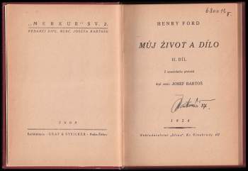 Henry Ford: Můj život a dílo: Díl 1-3