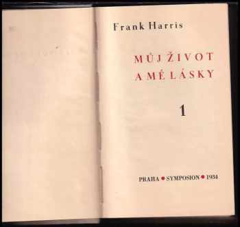 Frank Harris: Můj život a mé lásky - převazba, výtisk č. 189