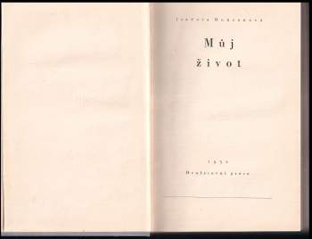 Isadora Duncan: Můj život