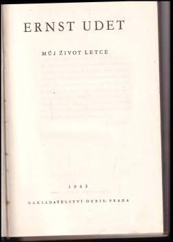 Ernst Udet: Můj život letce