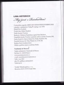 Lina Heydrich: Můj život s Reinhardem