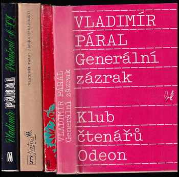 Vladimír Páral: KOMPLET Vladimír Páral 4X Generální zázrak + Radost až do rána + Muka obraznosti + Pokušení A-ZZ