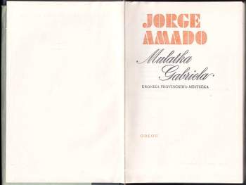 Jorge Amado: Mulatka Gabriela