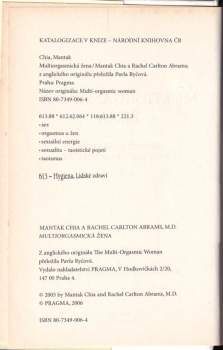 Mantak Chia: Multiorgasmická žena