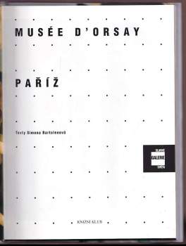 Simona Bartolena: Musée d'Orsay Paříž