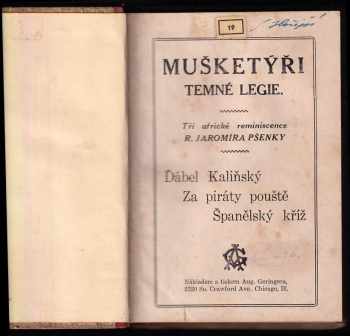 Rudolf Jaromír Pšenka: Mušketýři temné legie