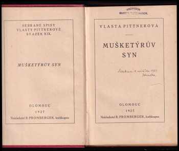 Vlasta Pittnerová: Mušketýrův syn