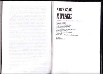Robin Cook: Mutace