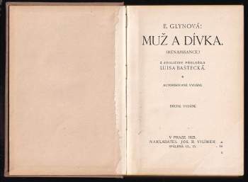 Elinor Glyn: Muž a dívka