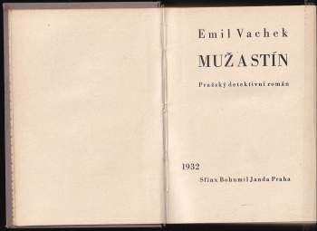 Emil Vachek: Muž a stín
