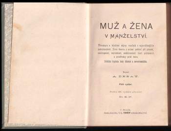 Auguste Debay: Muž a žena v manželství