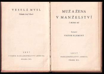 Muž a žena v manželství i mimo ně