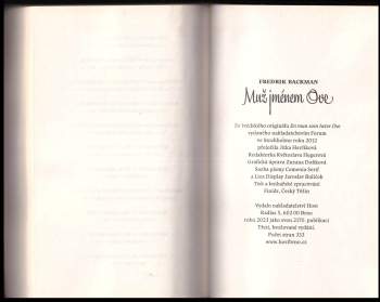 Fredrik Backman: Muž jménem Ove