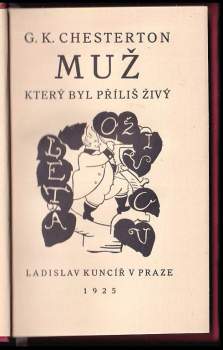 G. K Chesterton: Muž, který byl příliš živý