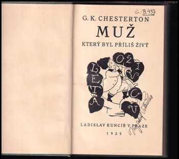 G. K Chesterton: Muž, který byl příliš živý
