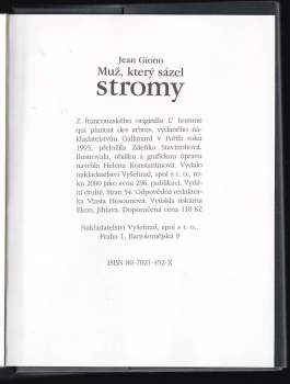 Jean Giono: Muž, který sázel stromy