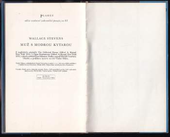 Wallace Stevens: Muž s modrou kytarou