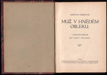 Agatha Christie: Muž v hnědém obleku