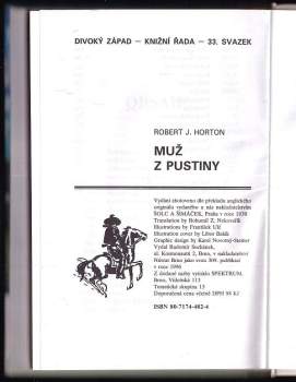 Robert J Horton: Muž z pustiny