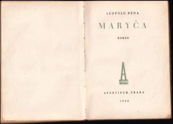 Leopold Bena: Maryča