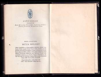 Paul Claudel: Múza milost