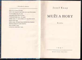 Josef Knap: Muži a hory