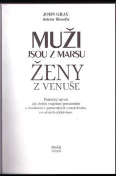 John Gray: Muži jsou z Marsu, ženy z Venuše