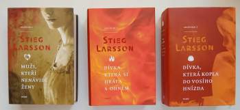 Stieg Larsson: Vydání Milénium 1 - 3 Muži, kteří nenávidí ženy + Dívka, která si hrála s ohněm + Dívka, která kopla do vosího hnízda
