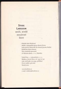 Stieg Larsson: Dívka, která si hrála s ohněm