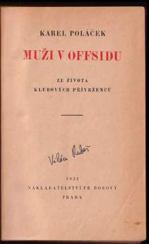 Karel Poláček: Muži v offsidu
