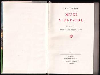 Karel Poláček: Muži v offsidu