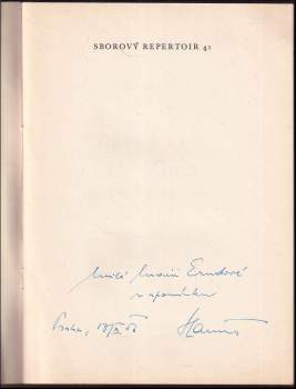 Jan Hanuš: Český rok IV. Zima - dětský sbor a klavír