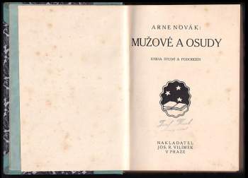 Arne Novák: Mužové a osudy