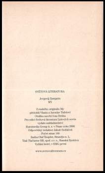 Jevgenij Ivanovič Zamjatin: My