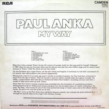 Paul Anka: My Way