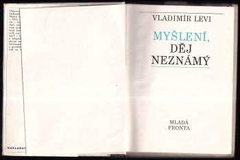 Vladimir L'vovič Levi: Myšlení, děj neznámý