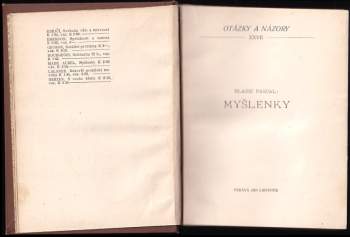 Blaise Pascal: Myšlenky