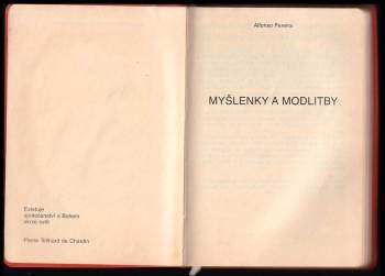 Alfonso Pereira: Myšlenky a modlitby