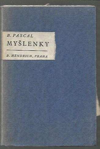 Blaise Pascal: Myšlenky