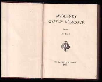 Božena Němcová: Myšlenky Boženy Němcové