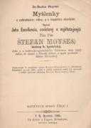Myšlenky o zahradníctve vôbec, a o štepárstve obzvlášte