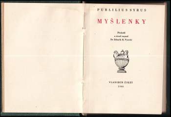Publilius Syrus: Myšlenky