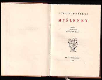 Publilius Syrus: Myšlenky