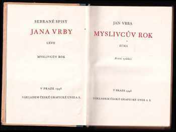 Jan Vrba: Myslivcův rok